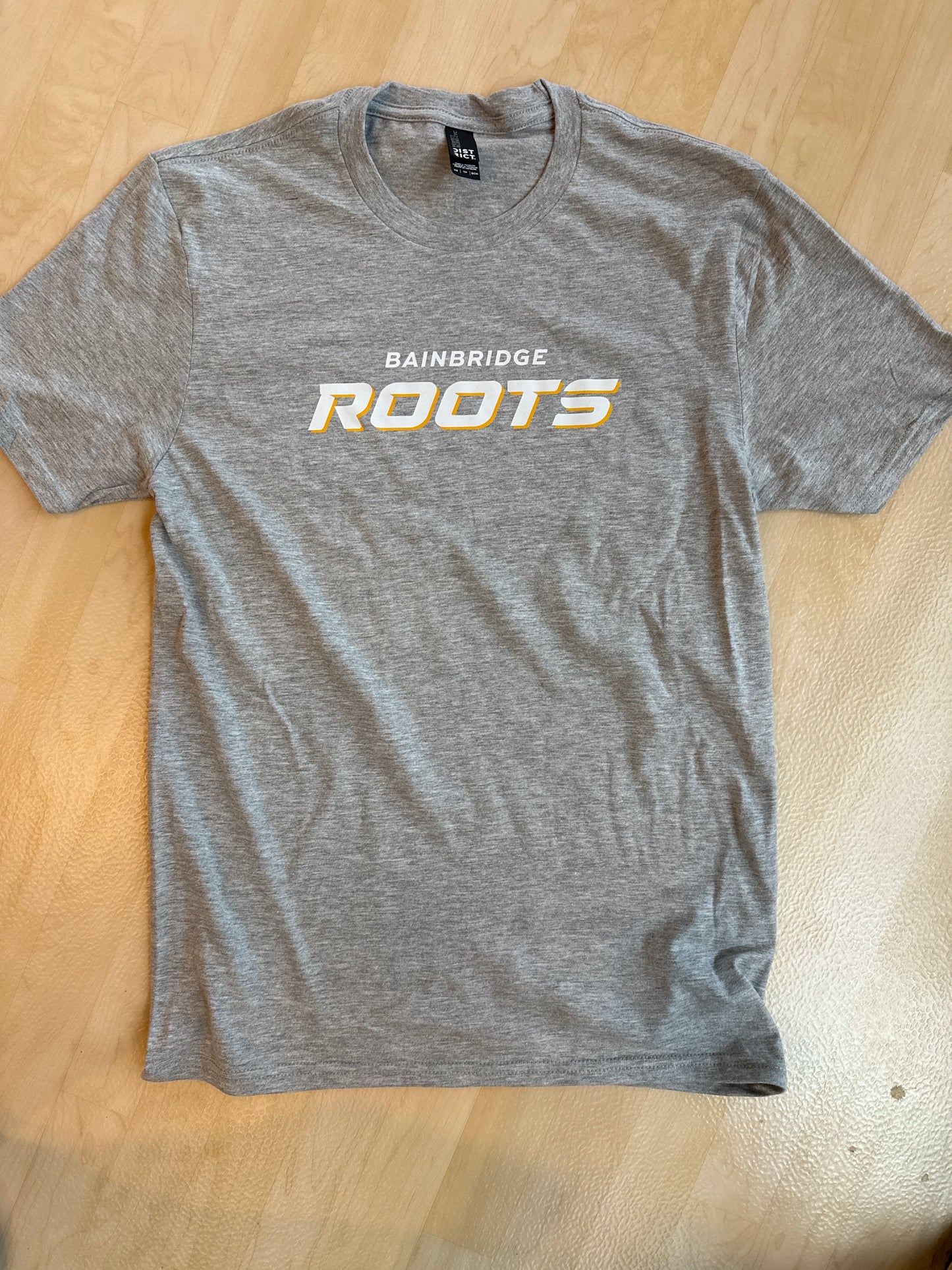 Short Sleeve T-shirt, "Bainbridge Roots"  WH/YL - District PB