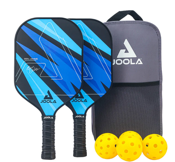 JOOLA Ben Johns Blue Lightning Pickleball Paddle Set