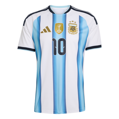 Argentina 26 Home Messi Authentic Jersey