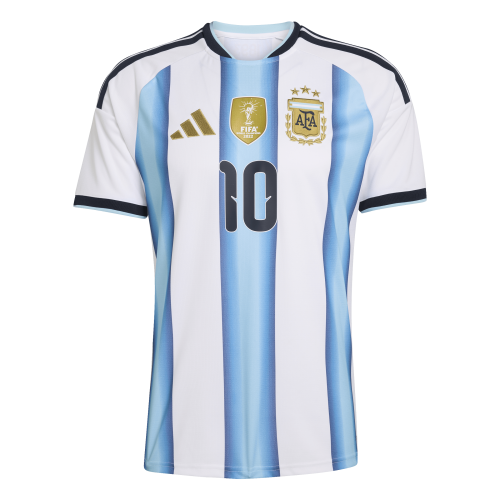 Argentina 26 Home Messi Authentic Jersey