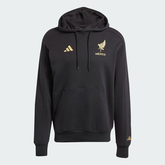 Mexico Gold Soccer Hoodie- adidas