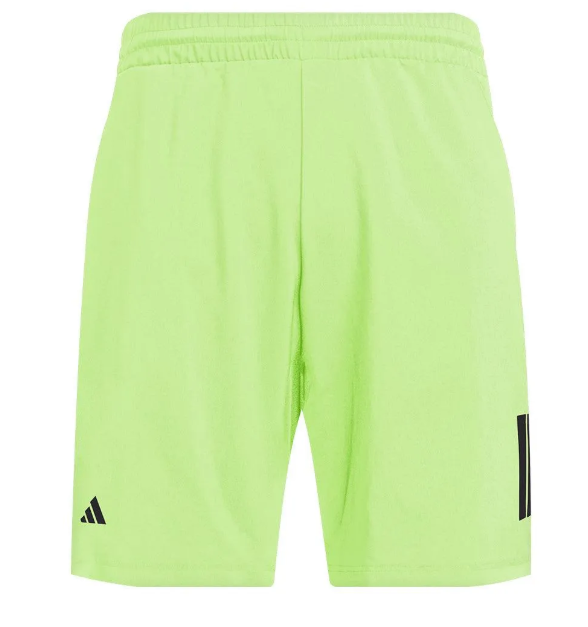 Club 3 Stripe 7 inch Tennis Shorts Lucid Lemon