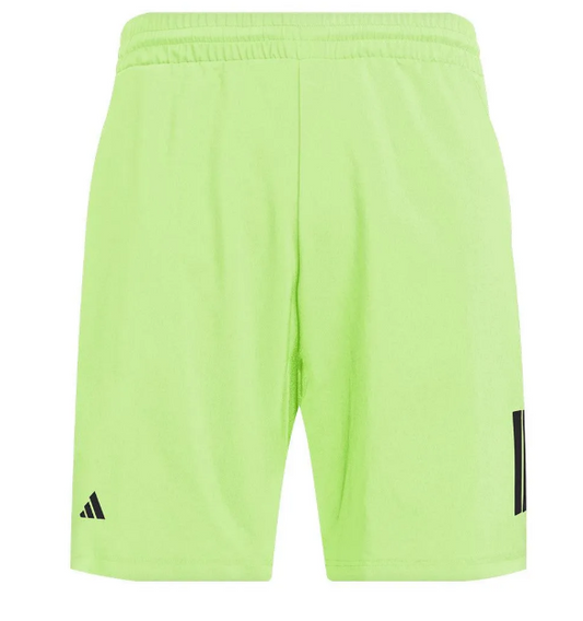 Club 3 Stripe 7 inch Tennis Shorts Lucid Lemon