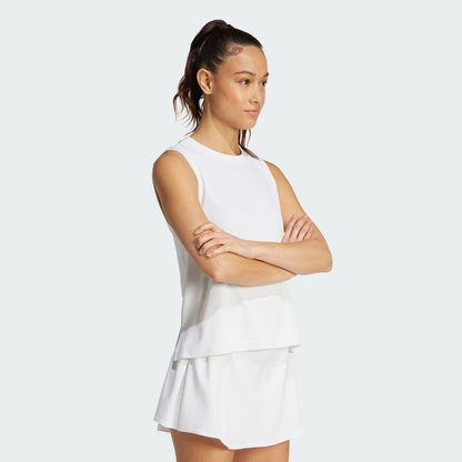 adidas Tennis Climacool+ Match Tank Top - White JN2094